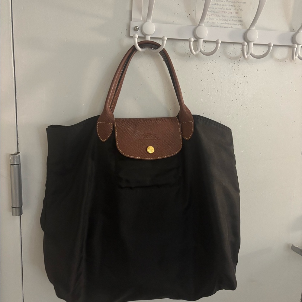LONGCHAMP Black and Brown Tote Bag